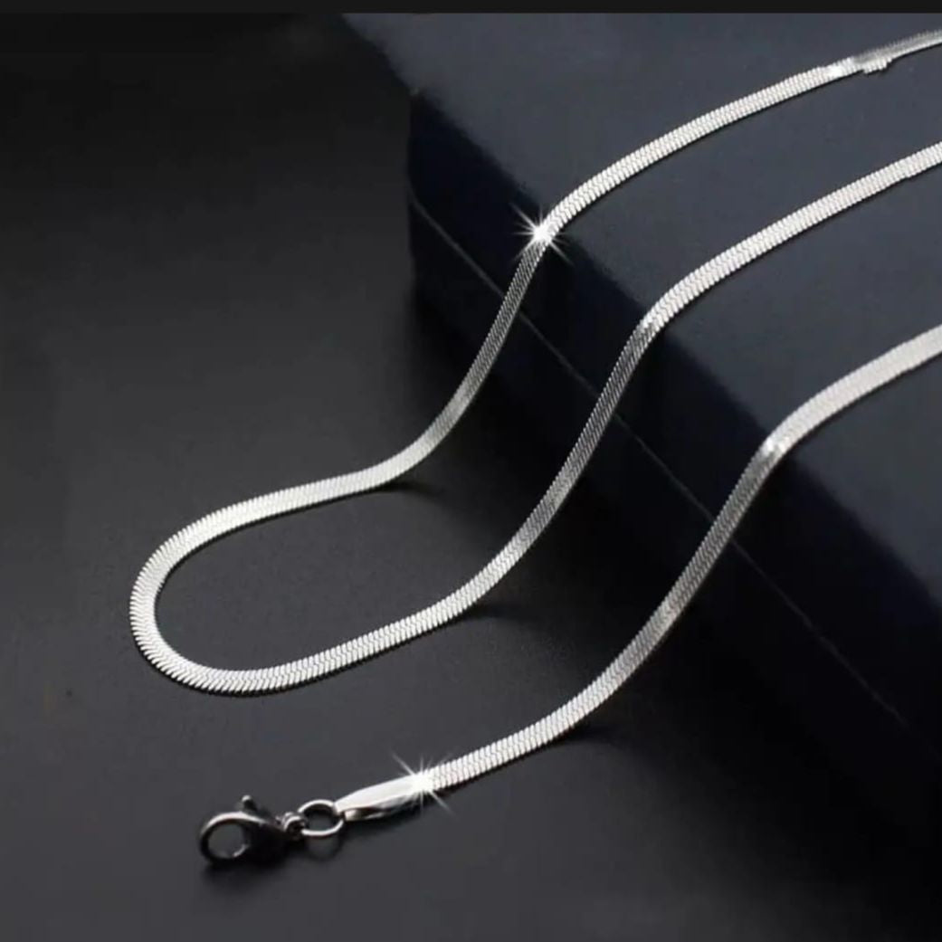 Stylish Silver Snake Chain