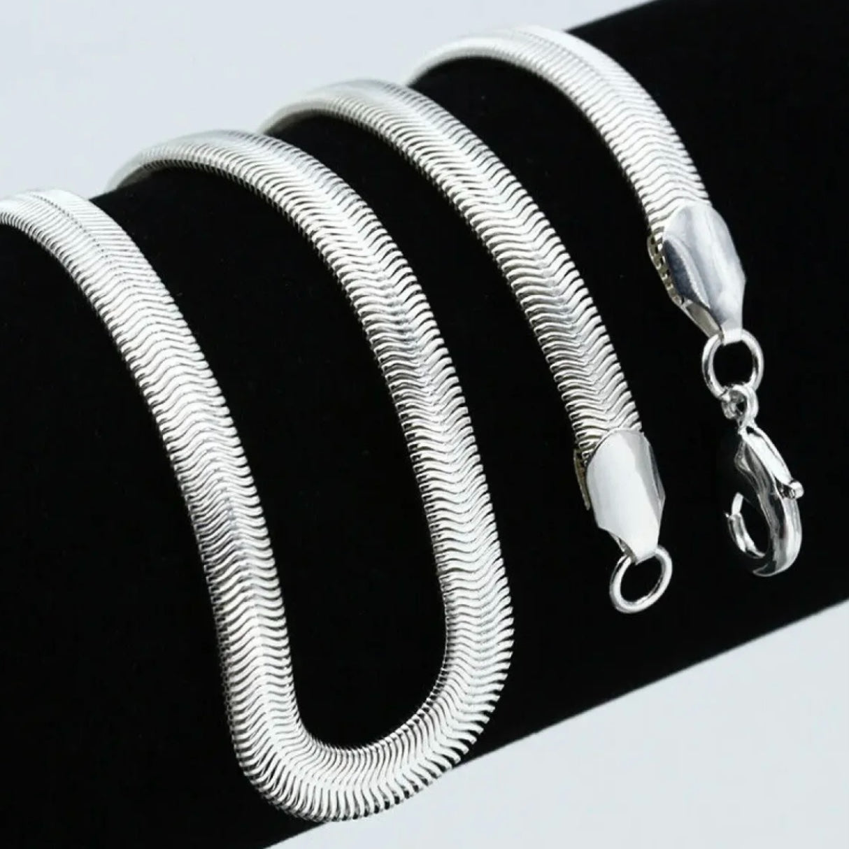 Stylish Silver Snake Chain