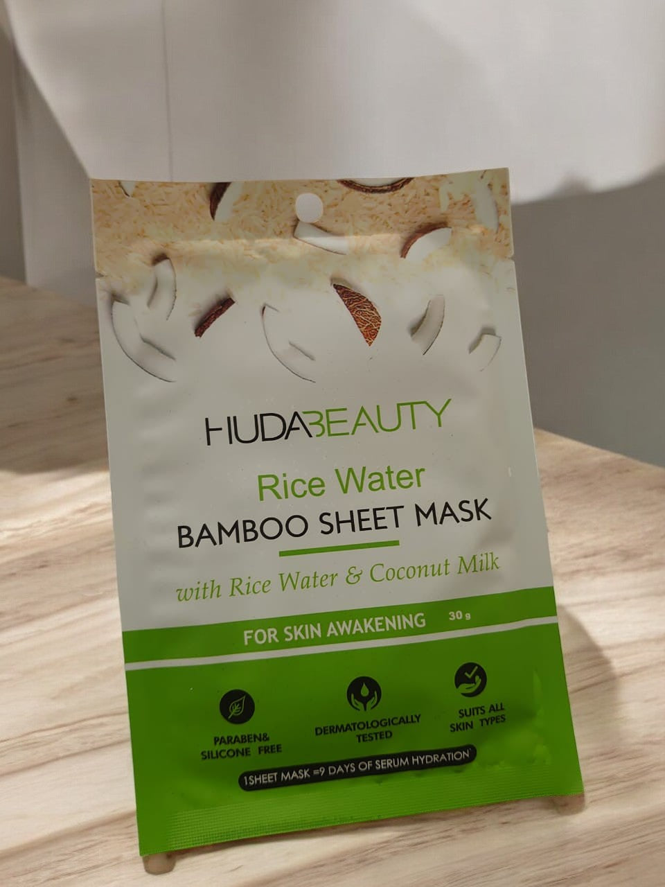 Huda Beauty Rice Water Face Mask Sheet