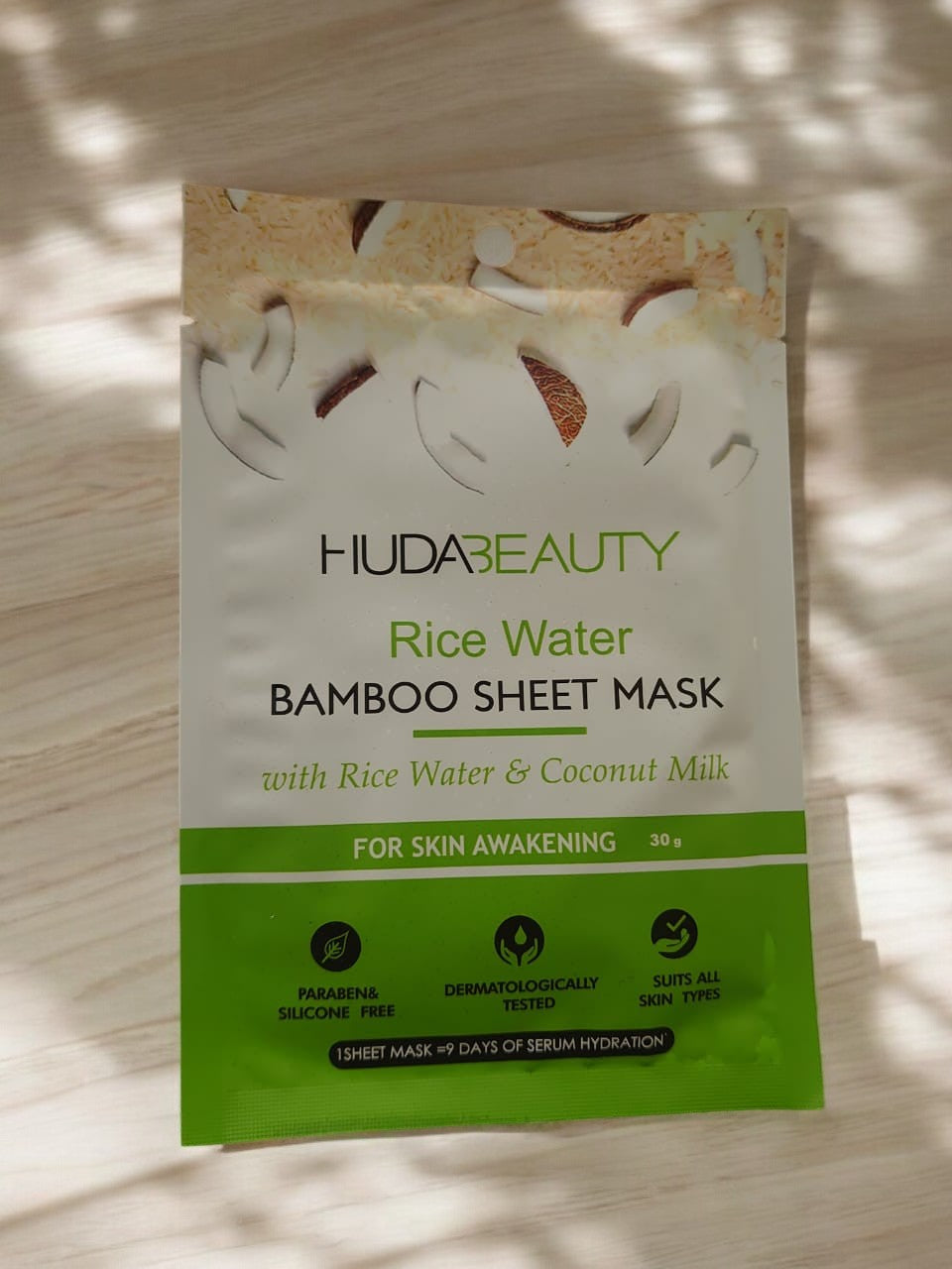 Huda Beauty Rice Water Face Mask Sheet